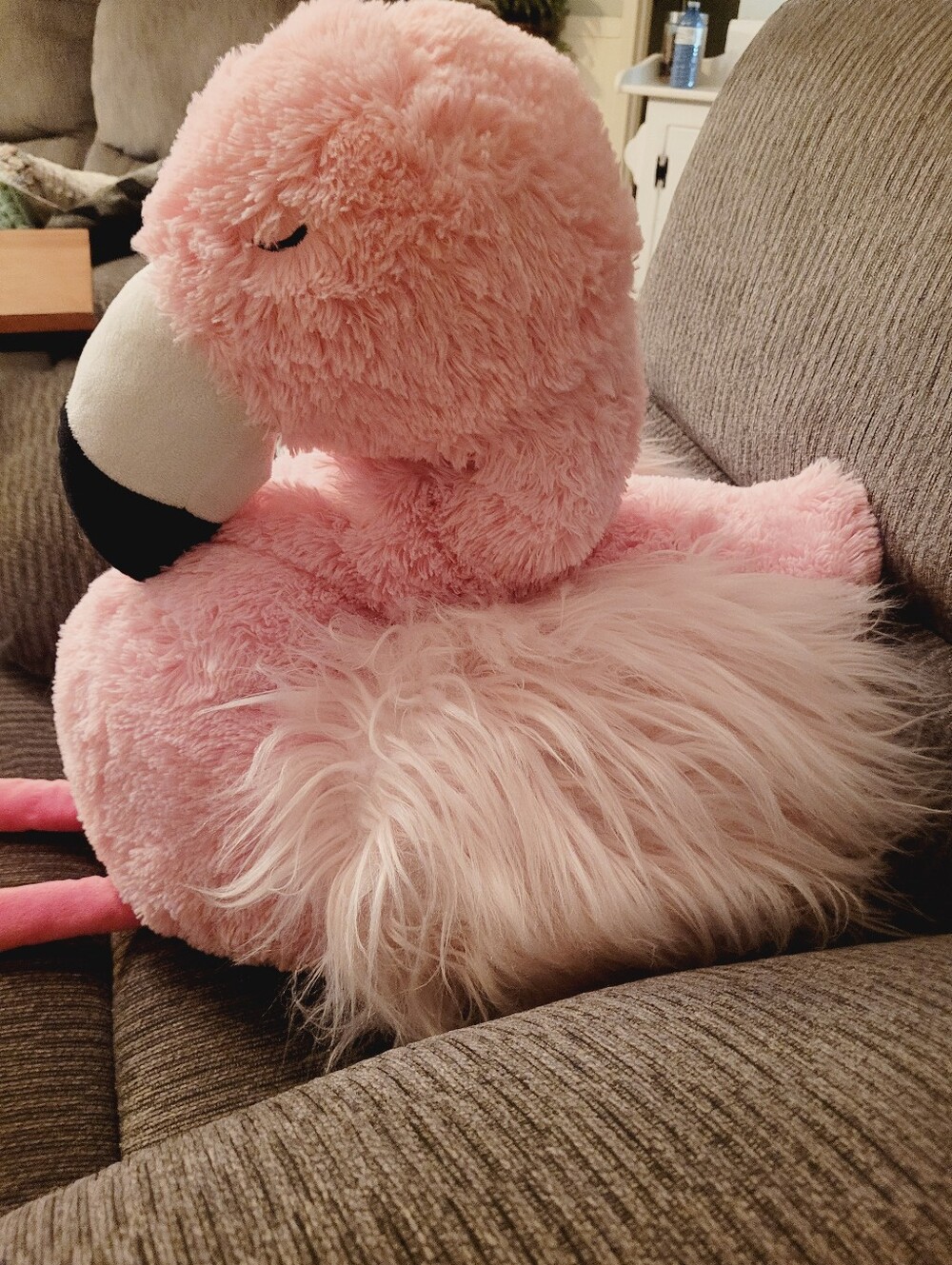 Plush Pink Flamingo Stuffed Animal - Soft Decorative Toy